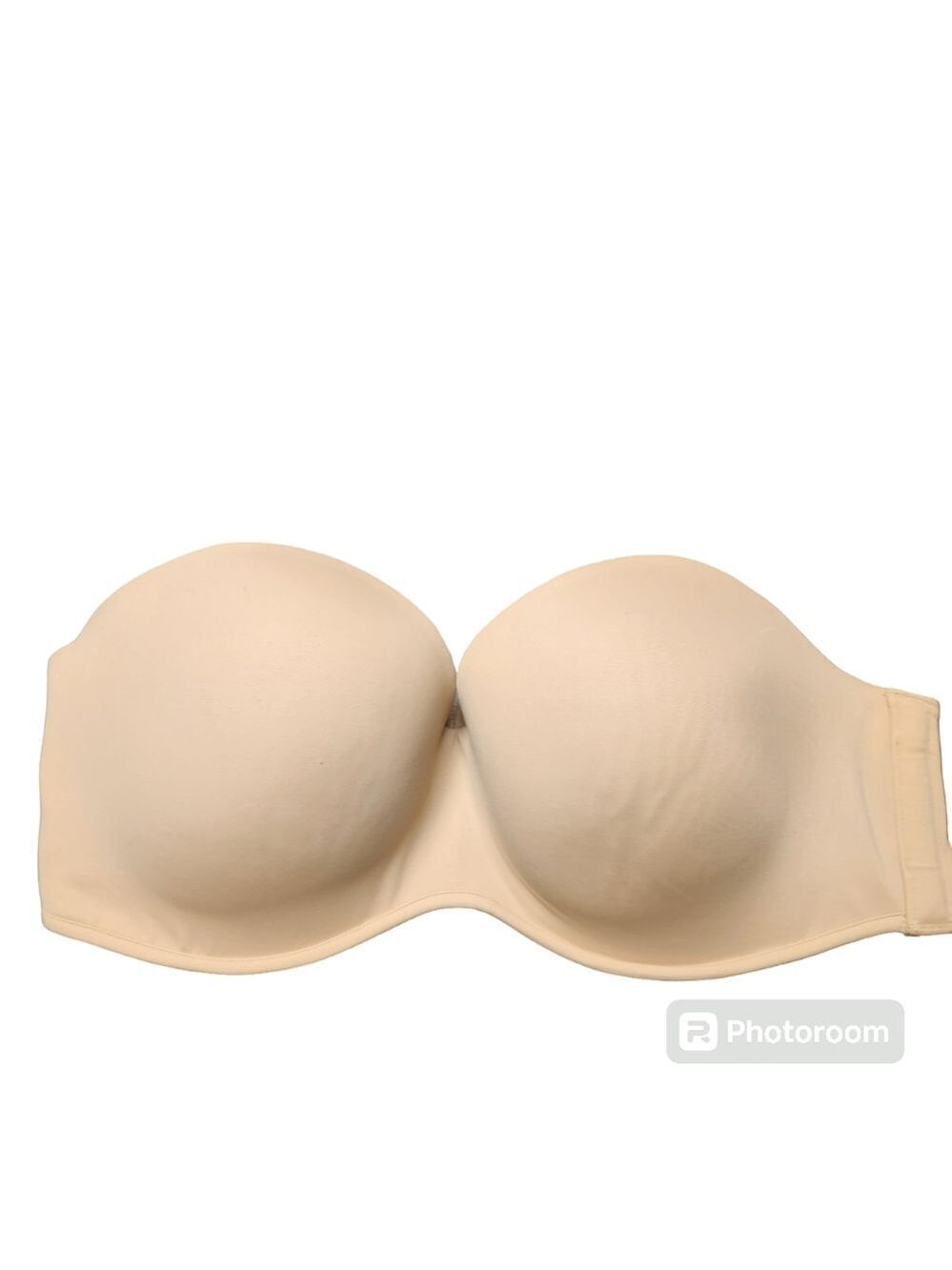Cacique Strapless Lightly Lined Multi-Way Strapless (No straps) Sz. 38DDD Café